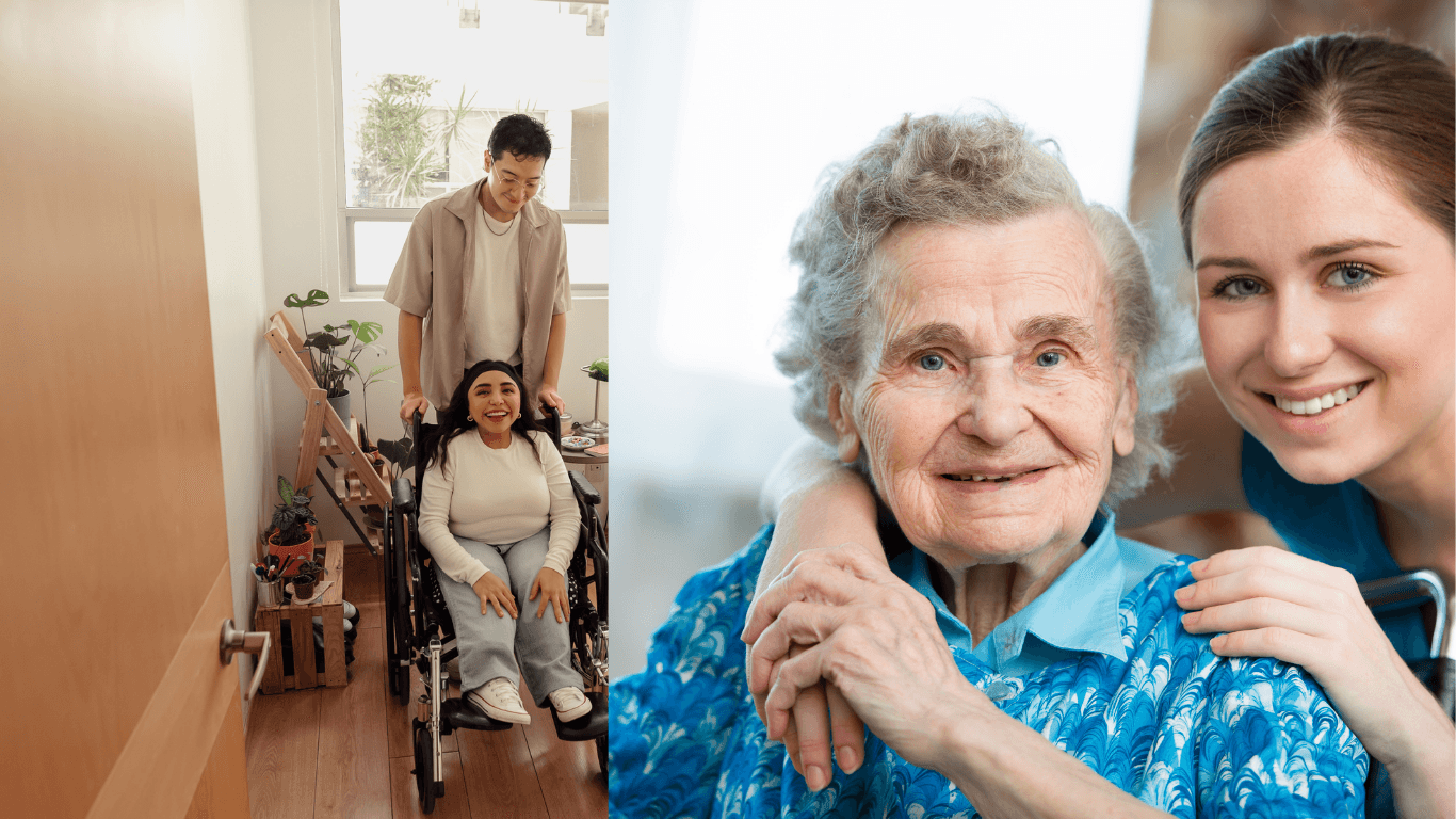 Support worker and participant enjoying a respite care activity